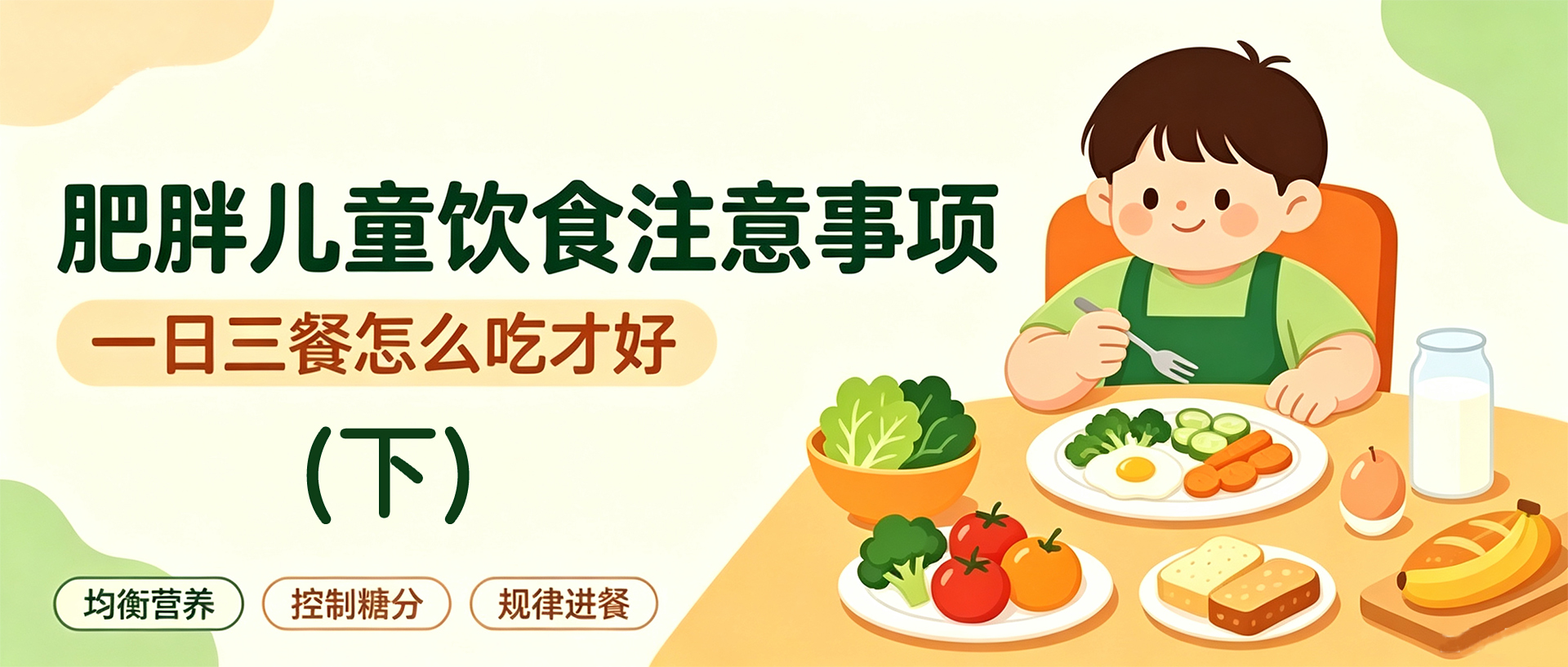 肥胖儿童饮食注意事项（下）